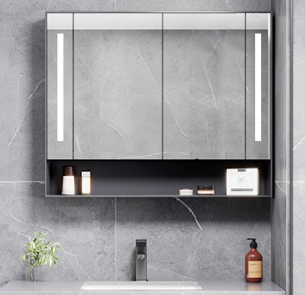 Modern Simple Vanity Luxury Bathroom Mirror Cabinet Bathroom Mirror With Led Light
