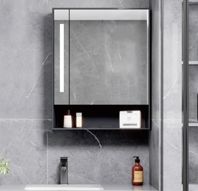 Aluminum alloy bathroom smart mirror cabinet height 900* width 600* depth 150